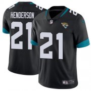 Wholesale Cheap Nike Jaguars #21 C.J. Henderson Black Team Color Men's Stitched NFL Vapor Untouchable Limited Jersey