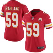 Wholesale Cheap Nike Chiefs #59 Reggie Ragland Red Team Color Women's Stitched NFL Vapor Untouchable Limited Jersey
