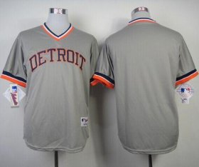 Wholesale Cheap Tigers Blank Grey 1984 Turn Back The Clock Stitched MLB Jersey