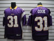 Wholesale Cheap Vikings #31 Chris Cook Purple Stitched NFL Jersey