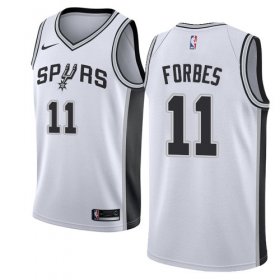 Wholesale Cheap Men\'s Nike San Antonio Spurs #11 Bryn Forbes White Basketball Swingman Association Edition Jersey