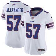 Wholesale Cheap Nike Bills #57 Lorenzo Alexander White Women's Stitched NFL Vapor Untouchable Limited Jersey