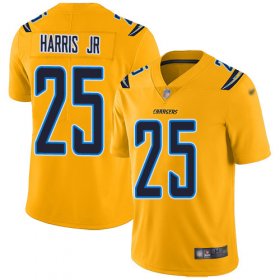 Wholesale Cheap Nike Chargers #25 Chris Harris Jr Gold Men\'s Stitched NFL Limited Inverted Legend Jersey