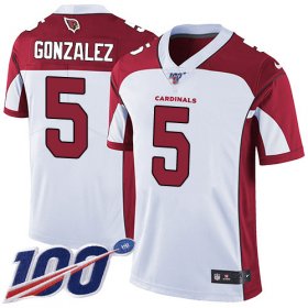 Wholesale Cheap Nike Cardinals #5 Zane Gonzalez White Men\'s Stitched NFL 100th Season Vapor Limited Jersey