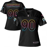 Wholesale Cheap Nike Rams #90 Michael Brockers Black Women's NFL Fashion Game Jersey