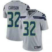 Wholesale Cheap Nike Seahawks #32 Chris Carson Grey Alternate Men's Stitched NFL Vapor Untouchable Limited Jersey
