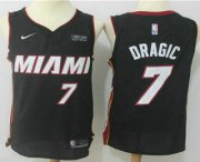 Wholesale Cheap Men's Miami Heat #7 Goran Dragic Black 2017-2018 Nike Swingman Ultimate Software Stitched NBA Jersey