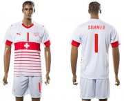 Wholesale Cheap Switzerland #1 Sommer Away Soccer Country Jersey