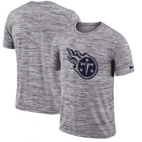 Wholesale Cheap Men\'s Tennessee Titans Nike Heathered Black Sideline Legend Velocity Travel Performance T-Shirt