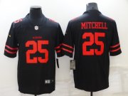 Wholesale Cheap Nike San Francisco 49ers #25 Elijah Mitchell Black Vapor Limited Jersey