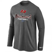 Wholesale Cheap Nike Tampa Bay Buccaneers Critical Victory Long Sleeve NFL T-Shirt Dark Grey