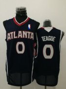 Wholesale Cheap Men's Atlanta Hawks #0 Jeff Teague Navy Blue Swingman Jersey