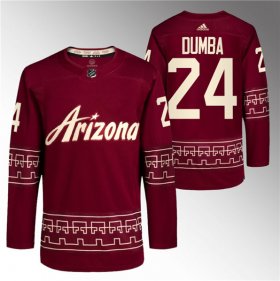 Cheap Men\'s Arizona Coyotes #24 Matt Dumba Garnet Alternate Pro Jersey