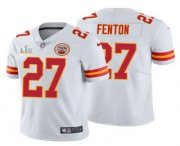 Wholesale Cheap Men's Kansas City Chiefs #27 Rashad Fenton White 2021 Super Bowl LV Limited Stitched NFL Jersey