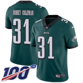 Wholesale Cheap Nike Eagles #31 Nickell Robey-Coleman Green Team Color Men\'s Stitched NFL 100th Season Vapor Untouchable Limited Jersey