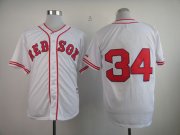 Wholesale Cheap Red Sox #34 David Ortiz White 1936 Turn Back The Clock Stitched MLB Jersey