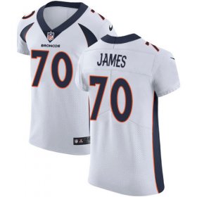 Wholesale Cheap Nike Broncos #70 Ja\'Wuan James White Men\'s Stitched NFL Vapor Untouchable Elite Jersey
