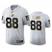 Wholesale Cheap New York Giants #88 Evan Engram Men's Nike White Golden Edition Vapor Limited NFL 100 Jersey
