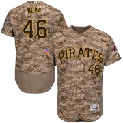 Wholesale Cheap Pirates #46 Ivan Nova Camo Flexbase Authentic Collection Stitched MLB Jersey