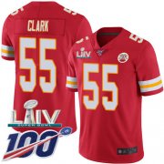 Wholesale Cheap Nike Chiefs #55 Frank Clark Red Super Bowl LIV 2020 Team Color Men's Stitched NFL 100th Season Vapor Untouchable Limited Jersey