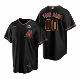 Men\'s Arizona Diamondbacks Active Player Custom Black 2023 World Series Cool Base Stitched Baseball Jersey