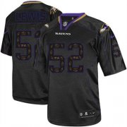 Wholesale Cheap Nike Ravens #52 Ray Lewis New Lights Out Black Men's Stitched NFL Elite Jersey