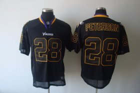 Wholesale Cheap Vikings #28 Adrian Peterson Lights Out Black Stitched NFL Jersey