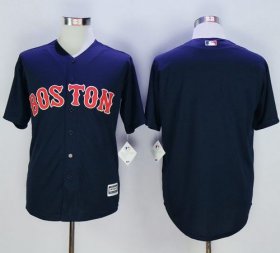 Wholesale Cheap Red Sox Blank Navy Blue New Cool Base Stitched MLB Jersey