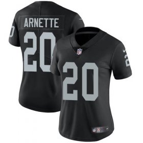 Wholesale Cheap Nike Raiders #20 Damon Arnette Black Team Color Women\'s Stitched NFL Vapor Untouchable Limited Jersey