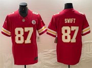 Cheap Men's Kansas City Chiefs #87 Taylor Swift Red F.U.S.E. Vapor Untouchable Limited Football Stitched Jersey
