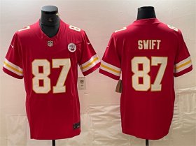 Cheap Men\'s Kansas City Chiefs #87 Taylor Swift Red F.U.S.E. Vapor Untouchable Limited Football Stitched Jersey