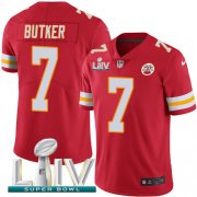 Wholesale Cheap Nike Chiefs #7 Harrison Butker Red Super Bowl LIV 2020 Team Color Youth Stitched NFL Vapor Untouchable Limited Jersey