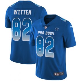Wholesale Cheap Nike Cowboys #82 Jason Witten Royal Men\'s Stitched NFL Limited NFC 2018 Pro Bowl Jersey