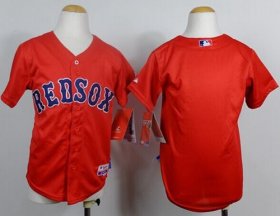 Wholesale Cheap Red Sox Blank Red Cool Base Stitched Youth MLB Jersey
