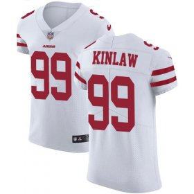 Wholesale Cheap Nike 49ers #99 Javon Kinlaw White Men\'s Stitched NFL New Elite Jersey