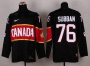 Wholesale Cheap Olympic 2014 CA. #76 P.K Subban Black Stitched NHL Jersey