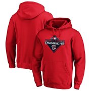 Wholesale Cheap Washington Nationals Majestic 2019 World Series Champions Logo Pullover Hoodie Red