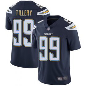 Wholesale Cheap Nike Chargers #99 Jerry Tillery Navy Blue Team Color Men\'s Stitched NFL Vapor Untouchable Limited Jersey