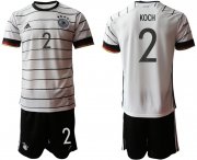 Wholesale Cheap Men 2021 European Cup Germany home white 2 Soccer Jersey