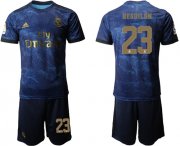 Wholesale Cheap Real Madrid #23 Reguilon Dark Blue Soccer Club Jersey