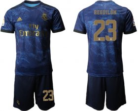 Wholesale Cheap Real Madrid #23 Reguilon Dark Blue Soccer Club Jersey