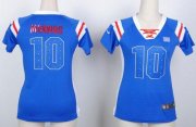 Wholesale Cheap Nike Giants #10 Eli Manning Royal Blue Women's Stitched NFL Elite Draft Him Shimmer Jersey