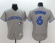 Wholesale Cheap Blue Jays #6 Marcus Stroman Grey Flexbase Authentic Collection Stitched MLB Jersey