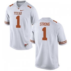 Wholesale Cheap Men\'s Texas Longhorns 1 Charlie Strong White Nike College Jersey