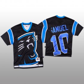 Wholesale Cheap NFL Carolina Panthers #10 Curtis Samuel Black Men\'s Mitchell & Nell Big Face Fashion Limited NFL Jersey