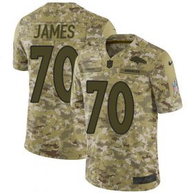 Wholesale Cheap Nike Broncos #70 Ja\'Wuan James Camo Men\'s Stitched NFL Limited 2018 Salute To Service Jersey