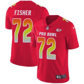 Wholesale Cheap Nike Chiefs #72 Eric Fisher Red Men\'s Stitched NFL Limited AFC 2019 Pro Bowl Jersey