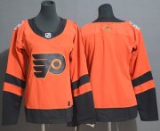 Wholesale Cheap Adidas Flyers Blank Orange Authentic 2019 Stadium Series Stitched Youth NHL Jersey