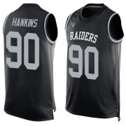 Wholesale Cheap Nike Raiders #90 Johnathan Hankins Black Team Color Men's Stitched NFL Limited Tank Top Jersey