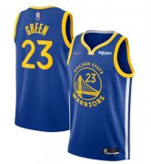 Wholesale Cheap Men's Golden State Warriors #23 Draymond Green Royal 75th Anniversary Stitched Basketball Jersey